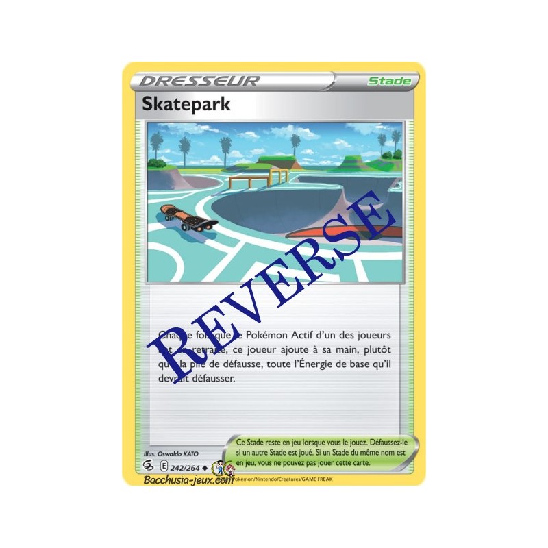 Carte Pokémon EB08 242/264 Skatepark Reverse