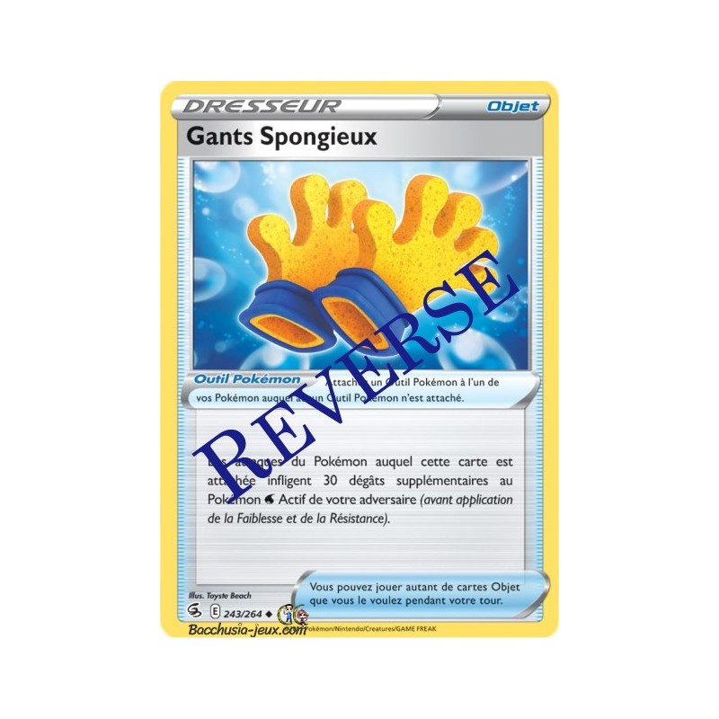 Carte Pokémon EB08 243/264 Gants Spongieux Reverse