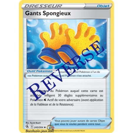 Carte Pokémon EB08 243/264 Gants Spongieux Reverse