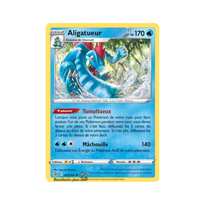 Carte Pokémon EB08 057/264 Aligatueur Holo