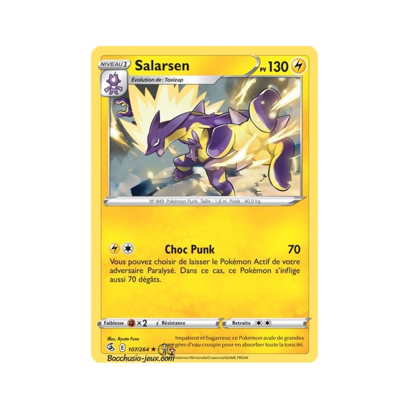 Carte Pokémon EB08 107/264 Salarsen Holo