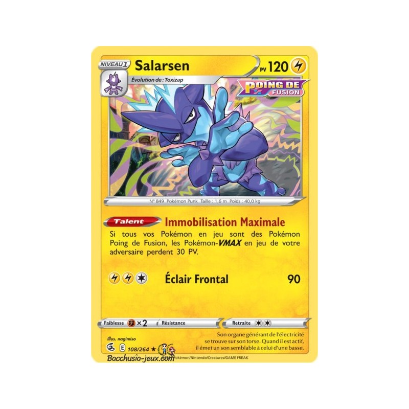 Carte Pokémon EB08 108/264 Salarsen Holo