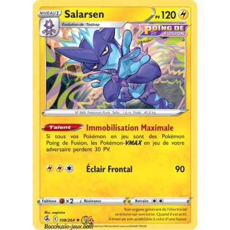 Carte Pokémon EB08 108/264 Salarsen Holo
