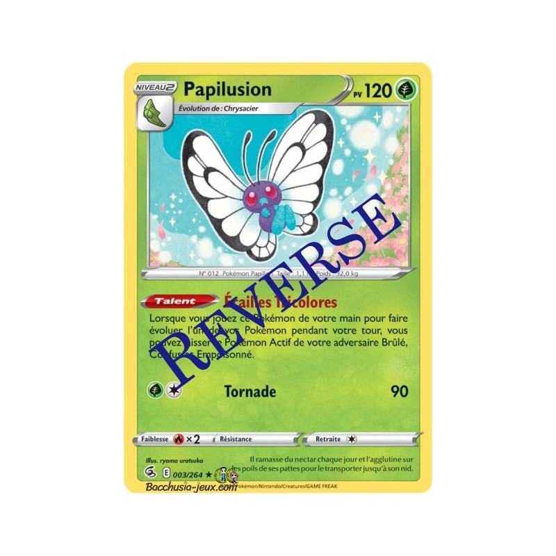 Carte Pokémon EB08 003/264 Papilusion Holo Reverse