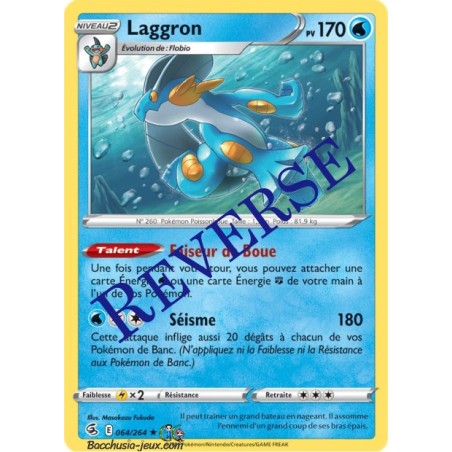 Carte Pokémon EB08 064/264 Laggron Holo Reverse