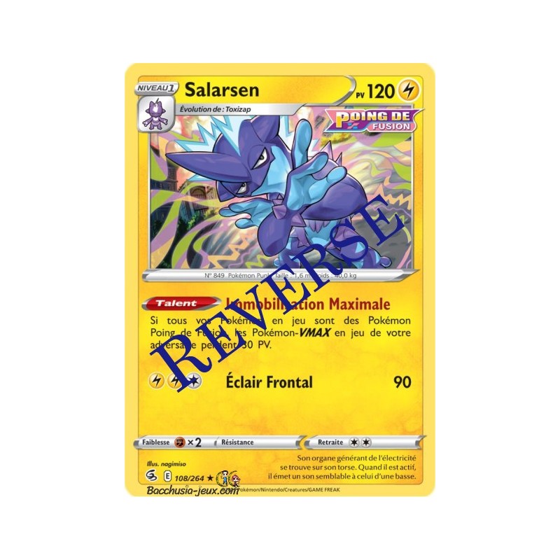 Carte Pokémon EB08 108/264 Salarsen Holo Reverse