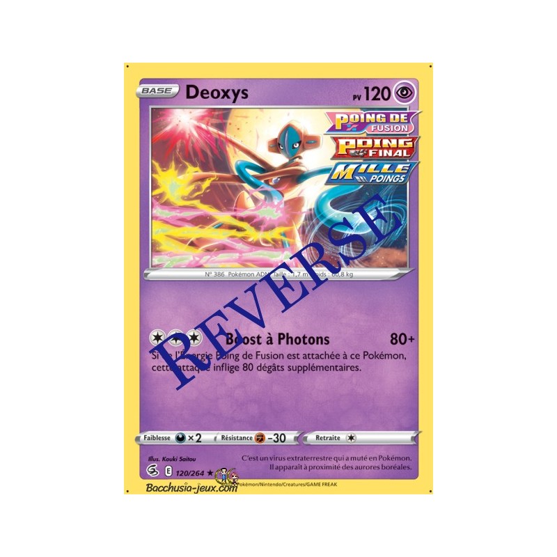 Carte Pokémon EB08 120/264 Deoxys Holo Reverse