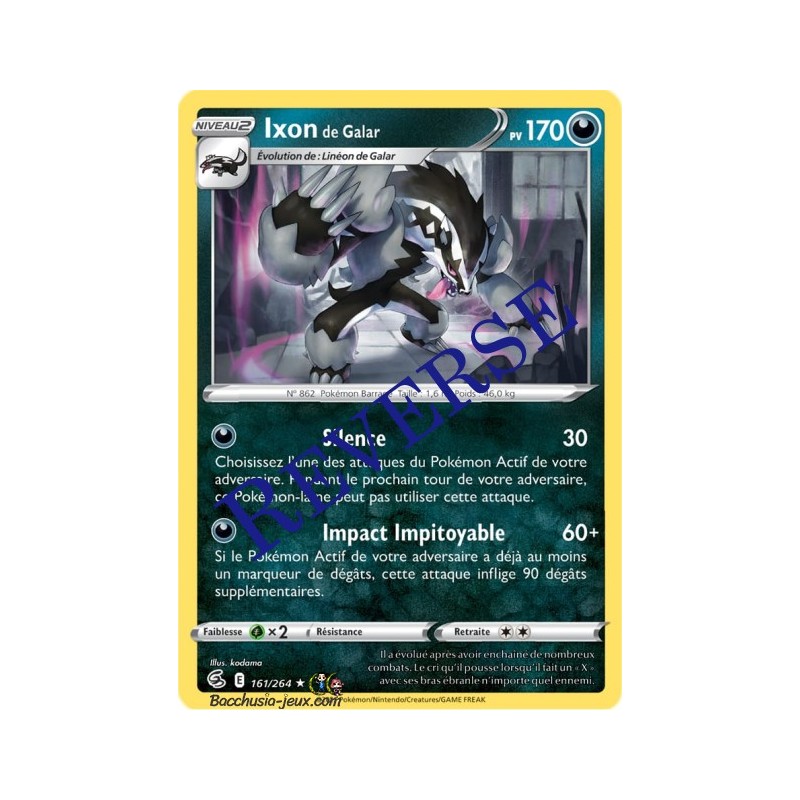 Carte Pokémon EB08 161/264 Ixon de Galar Holo Reverse