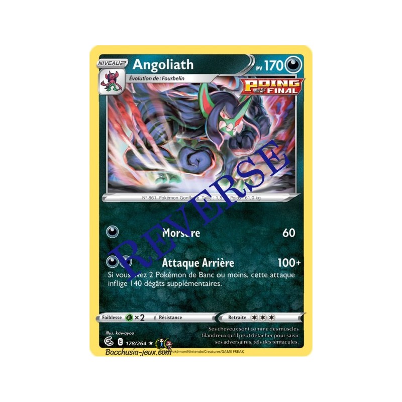 Carte Pokémon EB08 178/264 Angoliath Holo Reverse