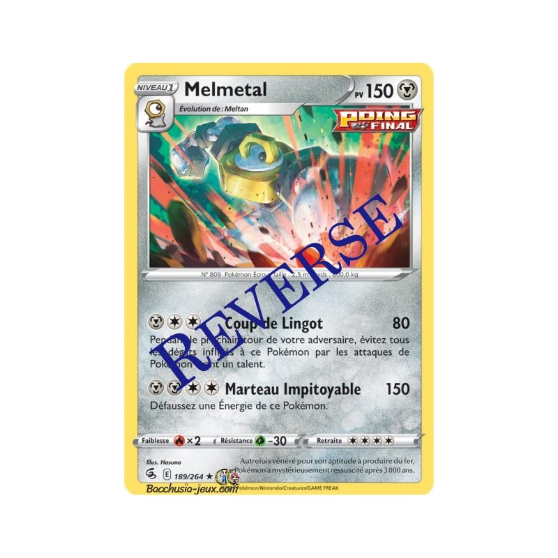 Carte Pokémon EB08 189/264 Melmetal Holo Reverse