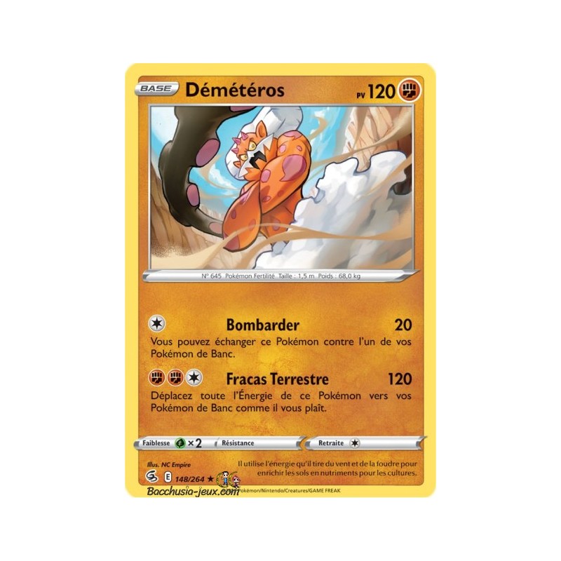 Carte Pokémon EB08 148/264 Démétéros Holo