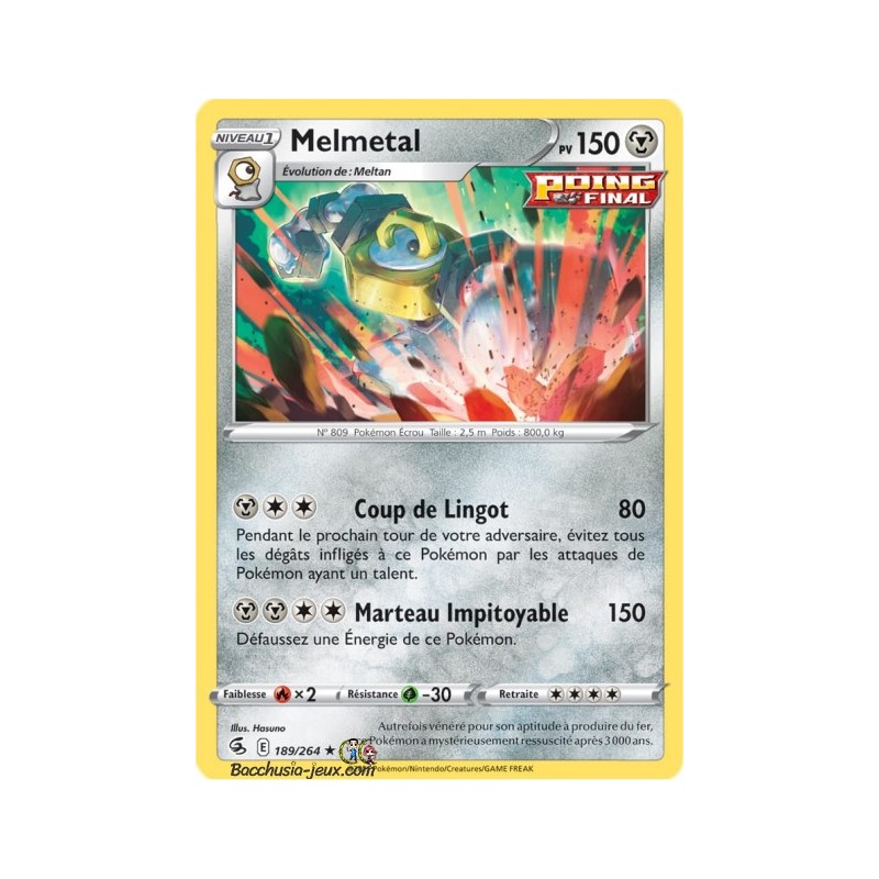 Carte Pokémon EB08 189/264 Melmetal Holo