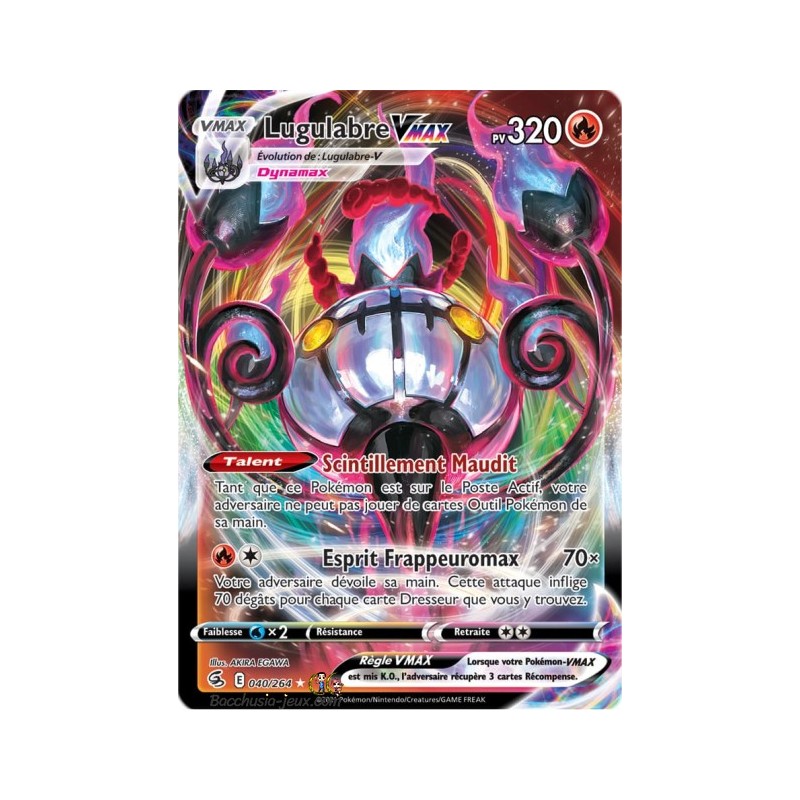 Carte Pokémon EB08 040/264 Lugulabre VMax
