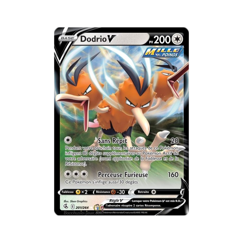 Carte Pokémon EB08 201/264 Dodrio V
