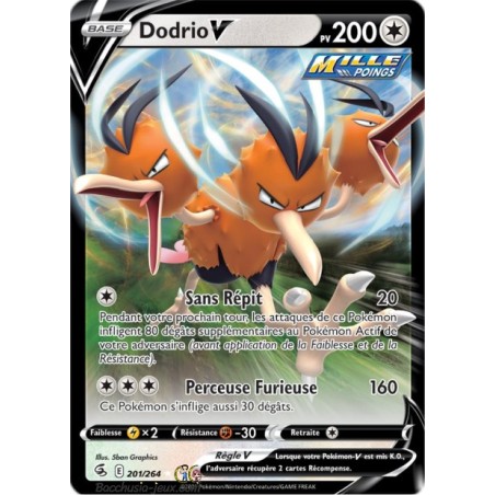 Carte Pokémon EB08 201/264 Dodrio V