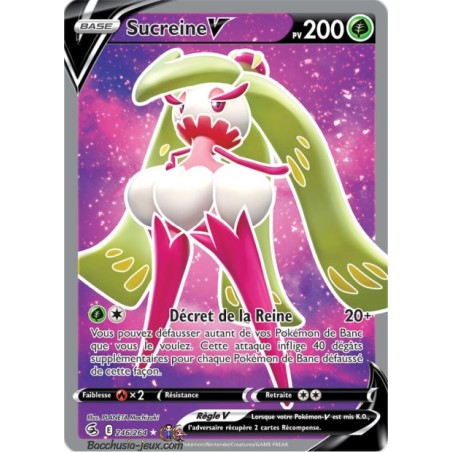 Carte Pokémon EB08 264/264 Sucreine V