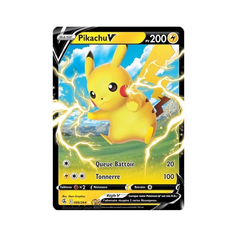 Carte Pokémon EB08 086/264 Pikachu V