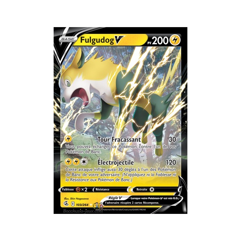 Carte Pokémon EB08 103/264 Fulgudog V