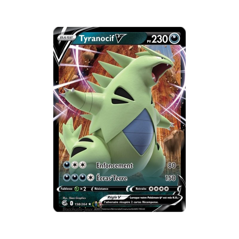 Carte Pokémon EB08 158/264 Tyranocif V