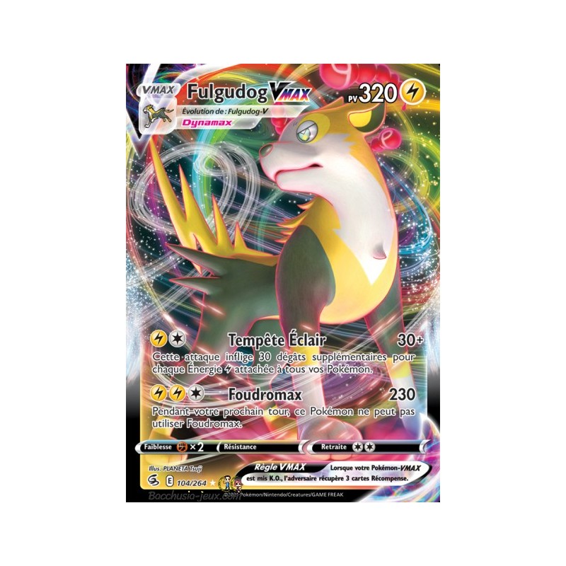 Carte Pokémon EB08 104/264 Fulgudog VMax