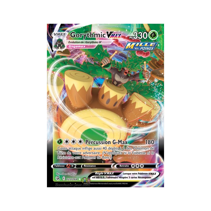 Carte Pokémon EB08 023/264 Gorythmic VMax