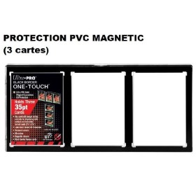 Ultra Pro One Touch 3 cartes 35pt - Protège cartes anti UV - Fermeture magnétique