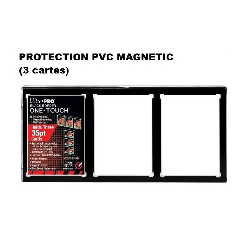 Ultra Pro One Touch 3 cartes 35pt - Protège cartes anti UV - Fermeture magnétique