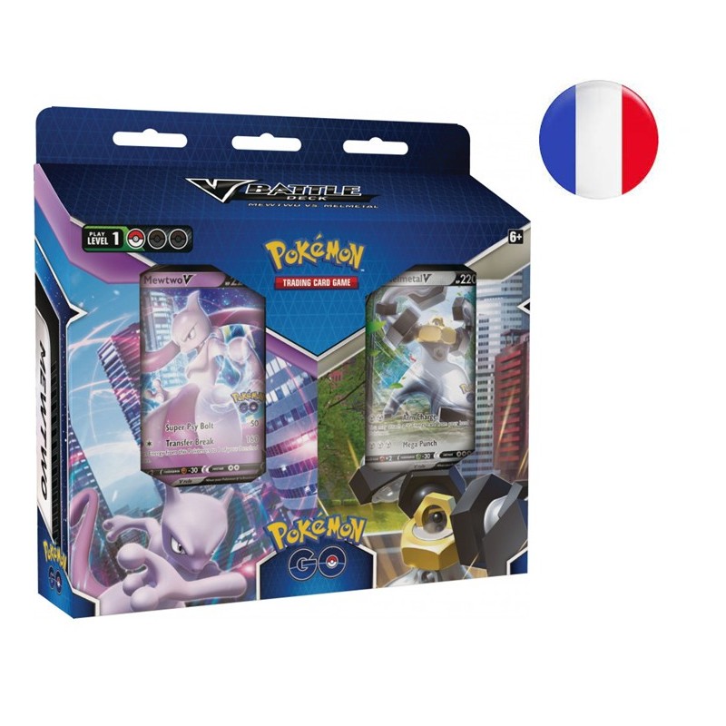 PRECO estimée fin juillet 2022 - Pokémon Bundle Deck de Combat Pokémon GO Mewtwo V / Melmetal V