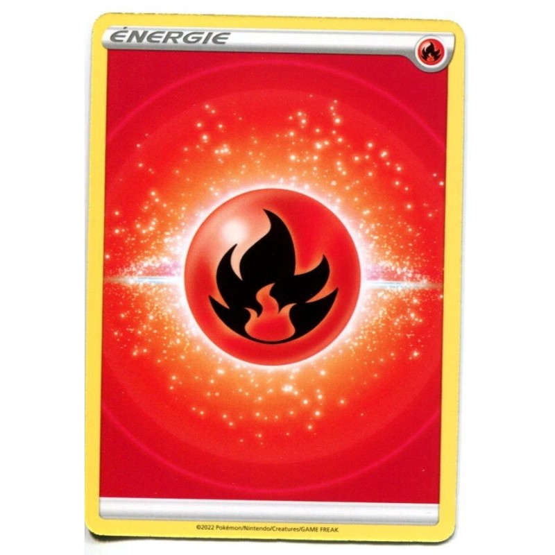10 Cartes Pokémon Energie Feu série 4