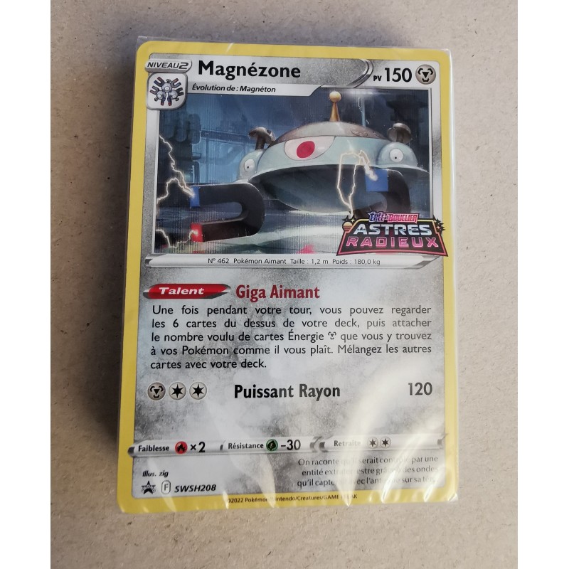 Carte avant première Magnézone SWSH208 - Deck scellé de 40 cartes Pokémon EB10 Astres Radieux Carte avant première Magnézone SWSH208 - Deck scellé de 40 cartes Pokémon EB10 Astres Radieux