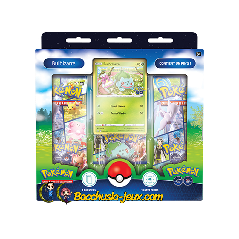 Pokémon Coffret Pin's EB10.5 Pokémon GO Bulbizarre Pokémon Coffret Pin's EB10.5 Pokémon GO Bulbizarre