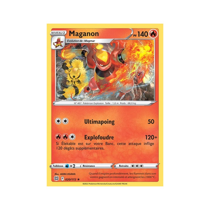 Carte Pokémon EB09 020/172 Maganon RARE