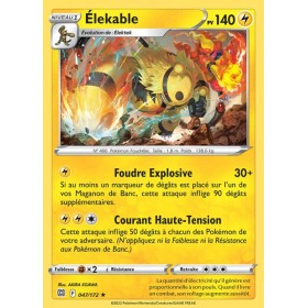 Carte Pokémon EB09 047/172 Elekable RARE