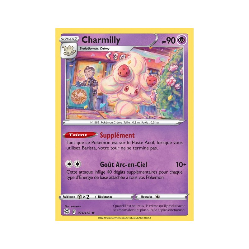 Carte Pokémon EB09 071/172 Charmilly RARE