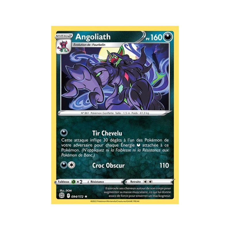 Carte Pokémon EB09 094/172 Angoliath RARE