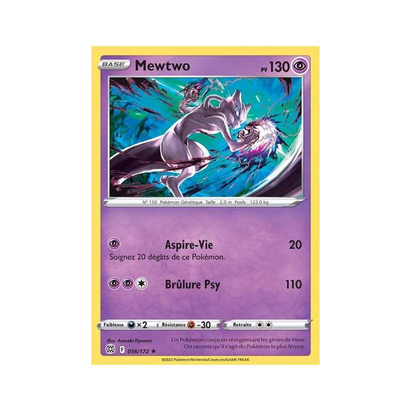 Carte Pokémon EB09 056/172 Mewtwo RARE