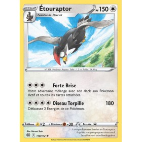 Carte Pokémon EB09 119/172 Etouraptor RARE