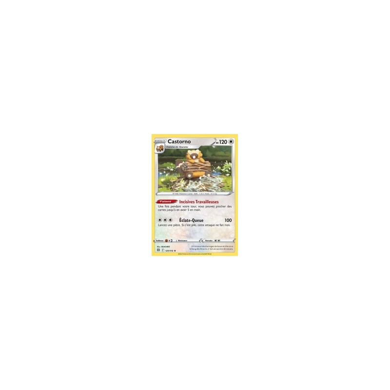 Carte Pokémon EB09 121/172 Castorno HOLO