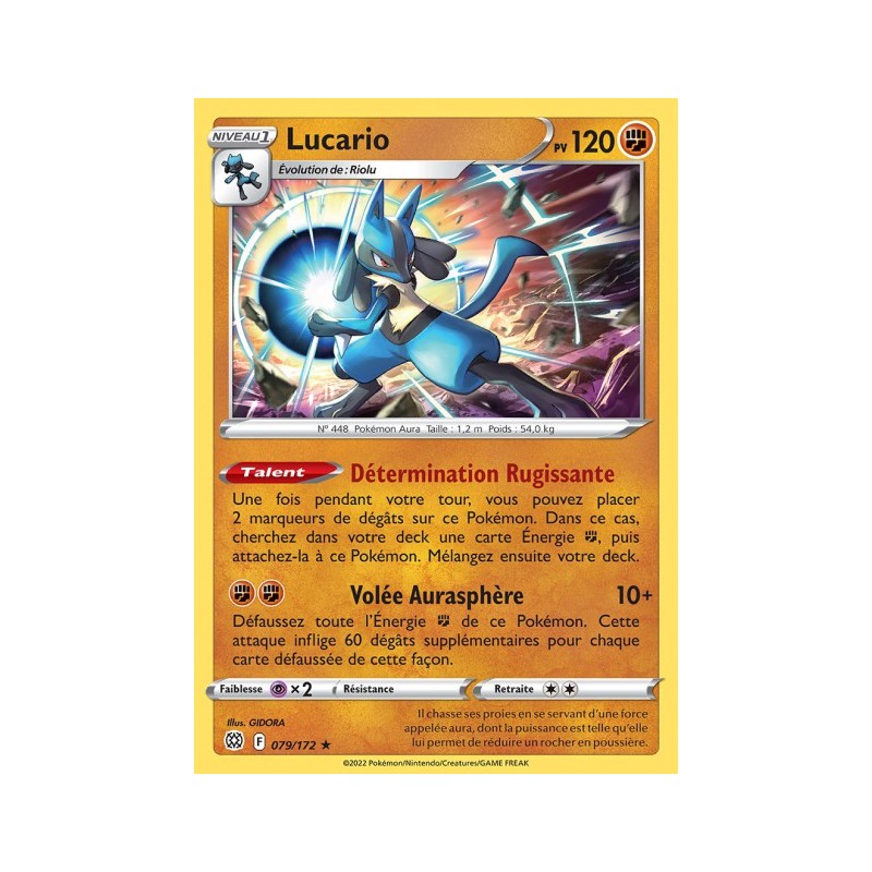 Carte Pokémon EB09 079/172 Lucario HOLO