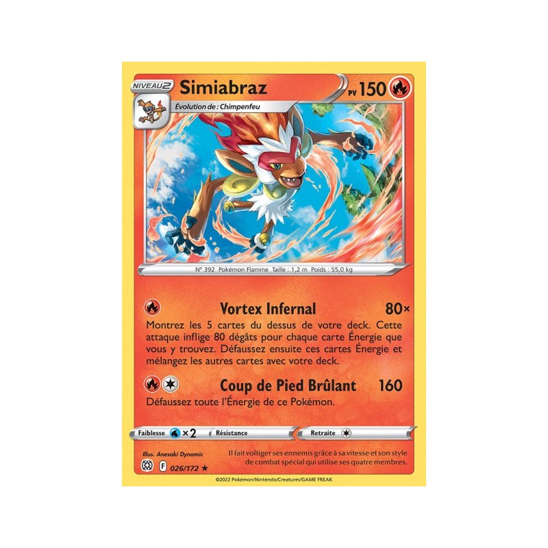 Carte Pokémon EB09 026/172 Simiabraz HOLO