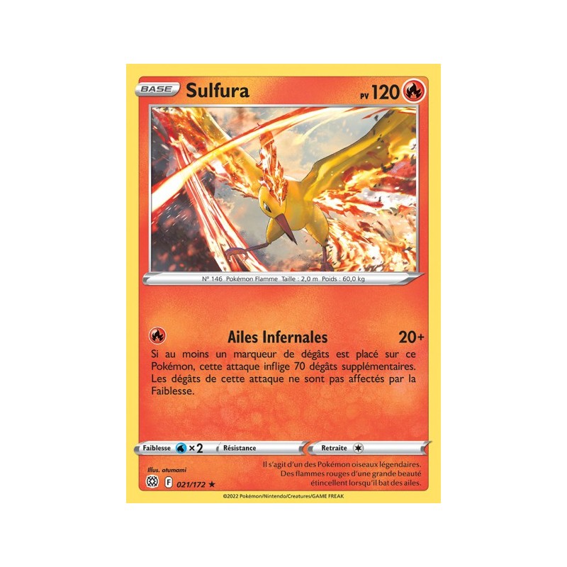 Carte Pokémon EB09 021/172 Sulfura HOLO