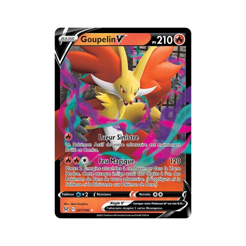 Carte Pokémon EB11 027/196 Goupelin V