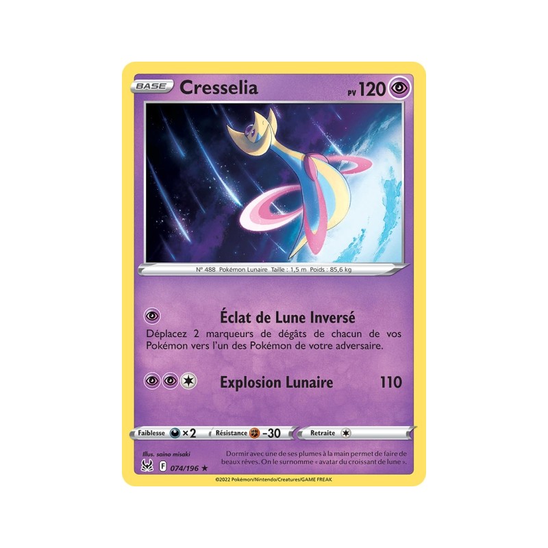 Carte Pokémon EB11 074/196 Cresselia HOLO
