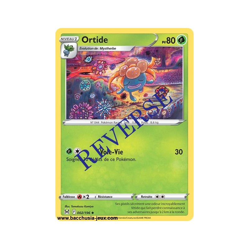 Carte Pokémon EB11 002/196 Ortide Reverse