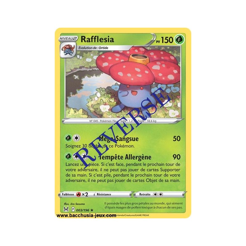 Carte Pokémon EB11 003/196 Rafflesia Holo Reverse