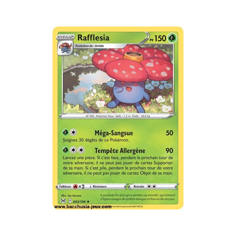 Carte Pokémon EB11 003/196 Rafflesia Holo