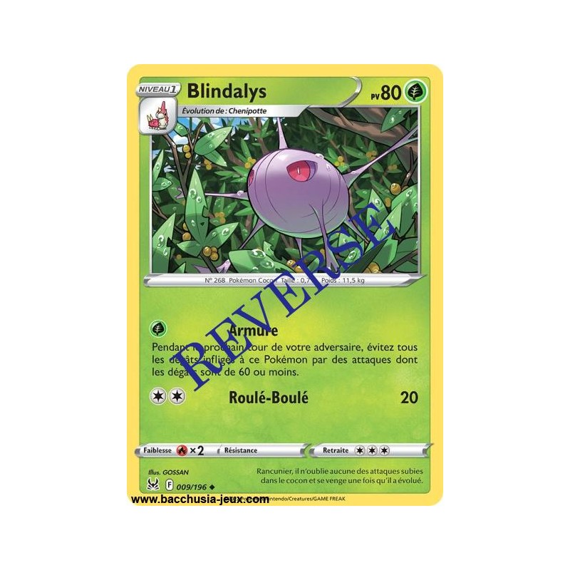 Carte Pokémon EB11 009/196 Blindalys Reverse