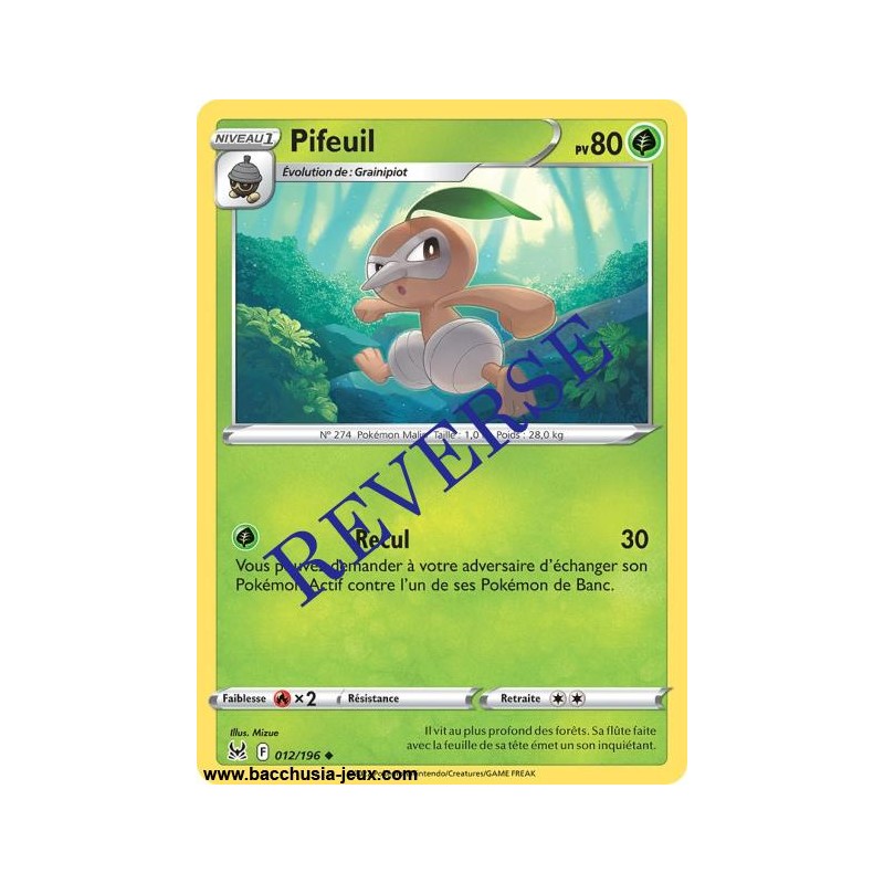 Carte Pokémon EB11 012/196 Pifeuil Reverse