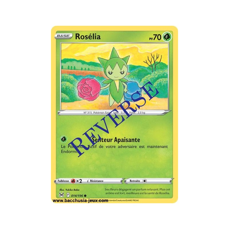 Carte Pokémon EB11 014/196 Roselia Reverse