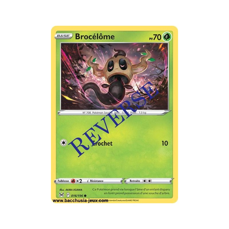 Carte Pokémon EB11 016/196 Brocélôme Reverse